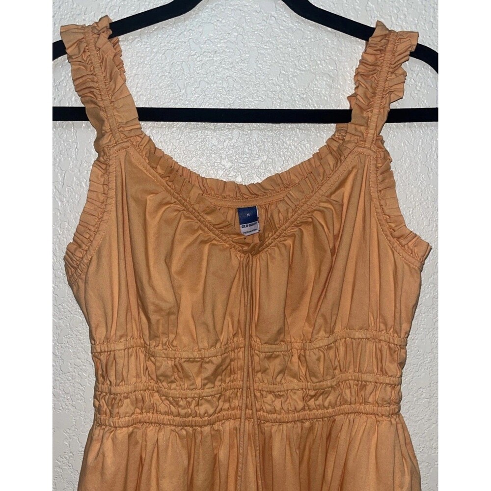 OLD NAVY  Waist-Defined Ruffled Midi Dress -Size M TALL Blossom Petal - Picture 6 of 12